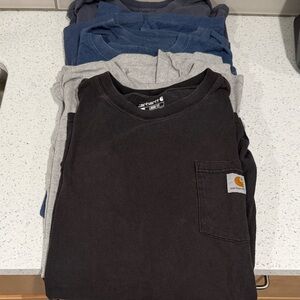 Carhartt Black and Gray Pocket Tee
